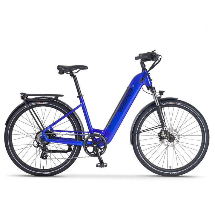 Blue Wayfarer H7 Hub-Drive Step-Through City Performance Pack - Wisper Bikes