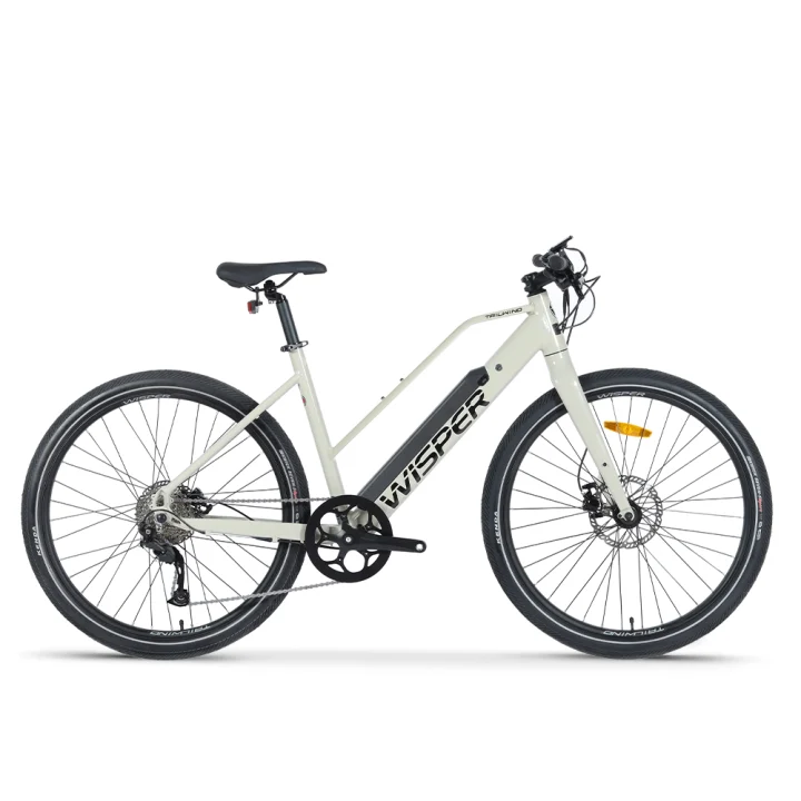 City Low Crossbar Wisper Bike 540Wh - White