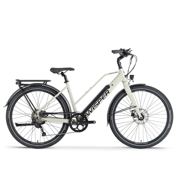 Tailwind Comfort Low Crossbar White Wisper Bike 540Wh
