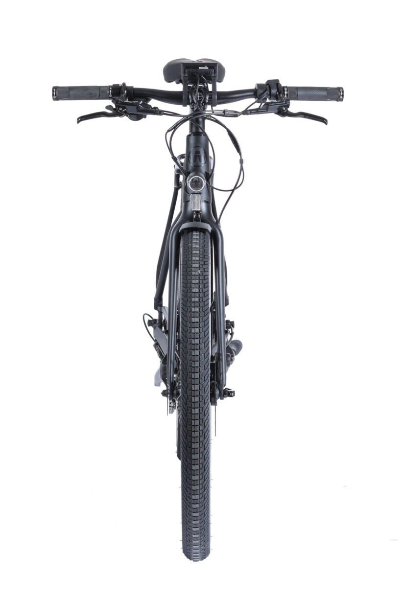 Tailwind Comfort Black Front View - Wisper Electric Bicycles