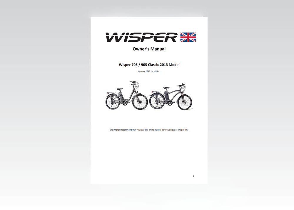 Wisper Owners Manual