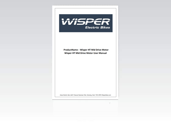Wayfarer Manuals, Wisper Bikes Hungary