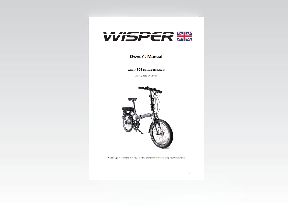 Wisper 806 Classic 2013 Model Manual