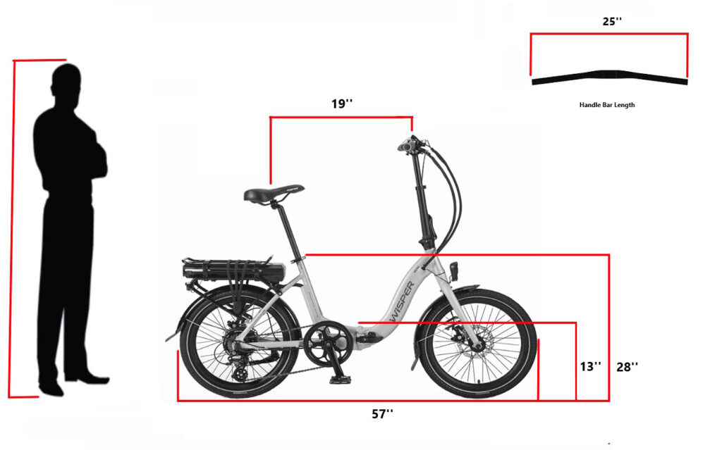whisper 805fe folding electric bike