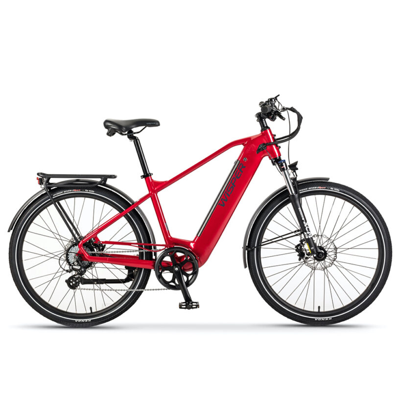 Red Wayfarer H9 Hub-Drive Crossbar City Performance Pack - Wisper eBikes