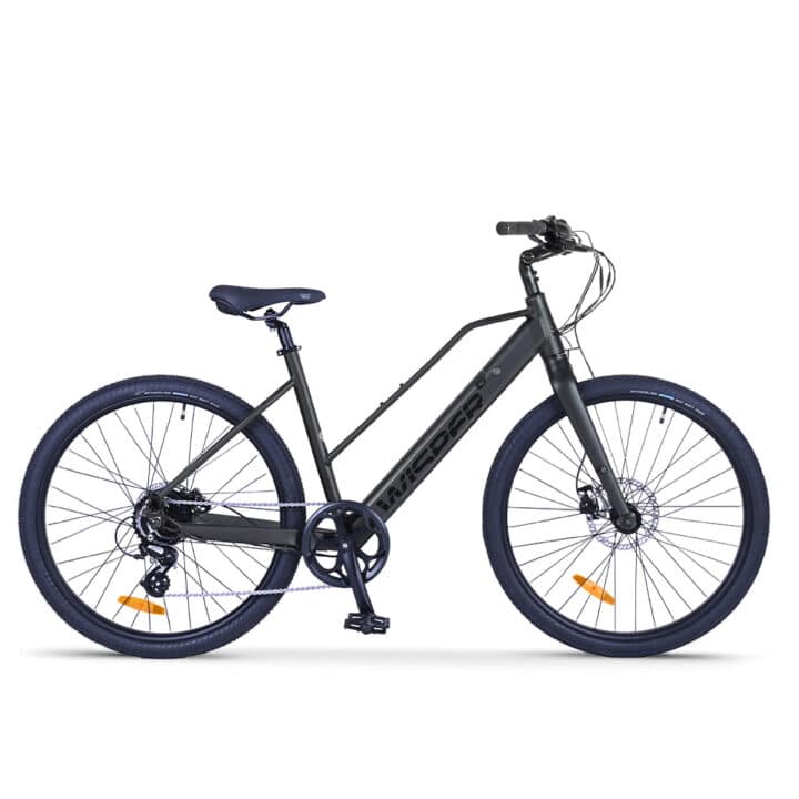 Tailwind City Low Crossbar E-Bike - Black, 360Wh