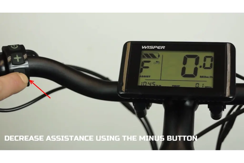 Wisper Torque LCD - Decrease Assistance