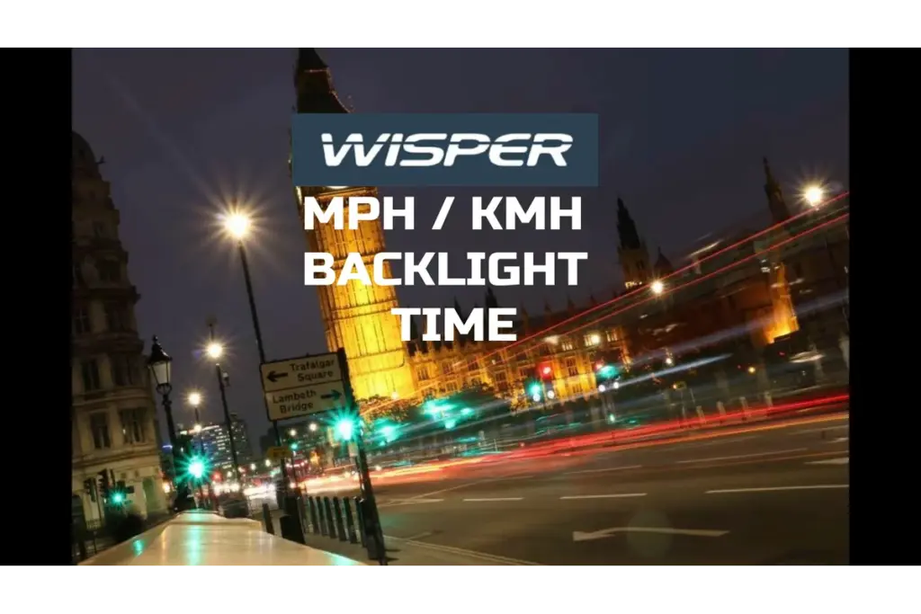 Wisper Torque LCD MPH KMH Backlight Time