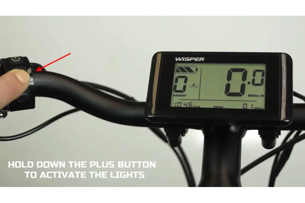 Wisper Torque LCD - Turn On Lights